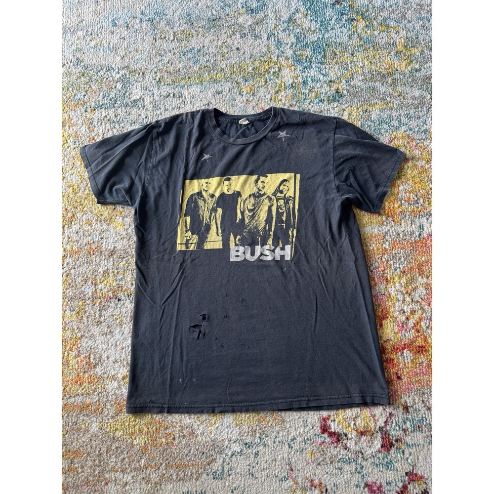 Y2K 2012 BUSH Band Tour T-Shirt Size XL Distressed‎ Graphic Tee